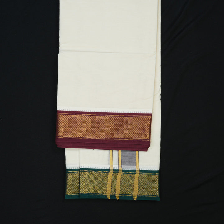 Hayagrivas Handloom 9*5 Cotton Dhothi KBE1863L2-1