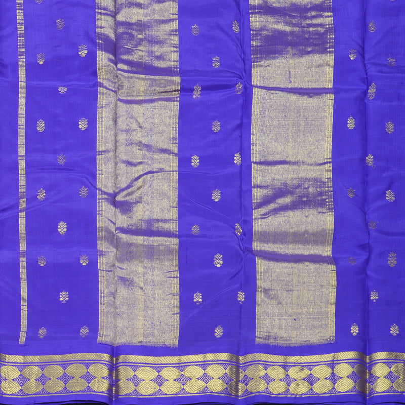 Hayagrivas Pista Green Pure One-sided border Kanjivaram Silk Saree KBE1871L4-1