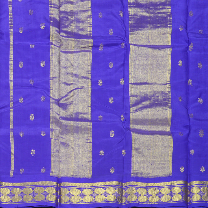 Hayagrivas Pista Green Pure One-sided border Kanjivaram Silk Saree KBE1871L4-1