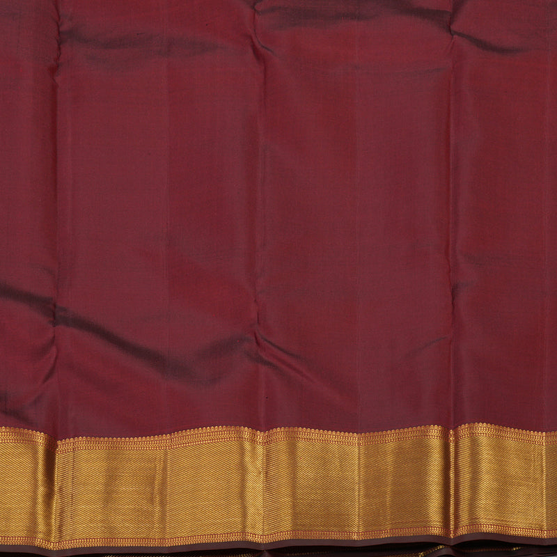 Hayagrivas Handloom Araku Maroon Kanjivaram Silk Saree KBE1872L14-4