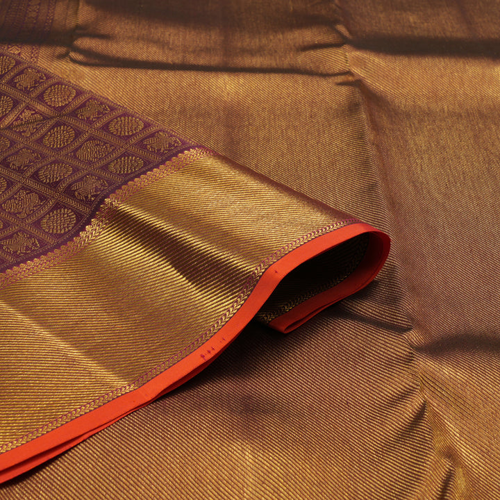 Hayagrivas Handloom Wine Kanjivaram Silk Saree KBE1872L14-5