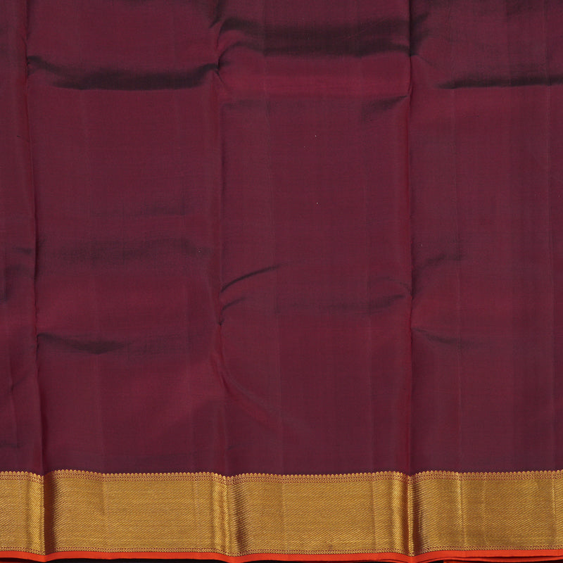 Hayagrivas Handloom Wine Kanjivaram Silk Saree KBE1872L14-5