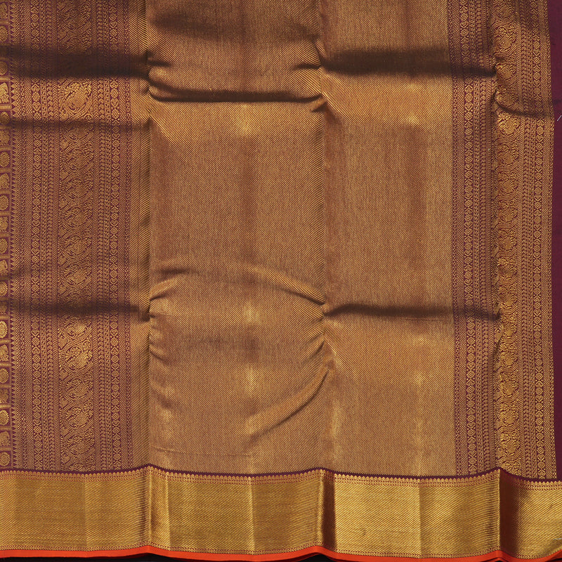 Hayagrivas Handloom Wine Kanjivaram Silk Saree KBE1872L14-5