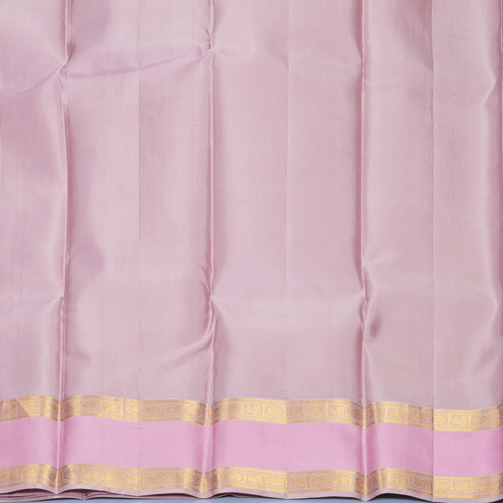 Hayagrivas Handloom Mango Yellow Kanjivaram Silk Saree with Baby Pink Border KBE1872L16-4