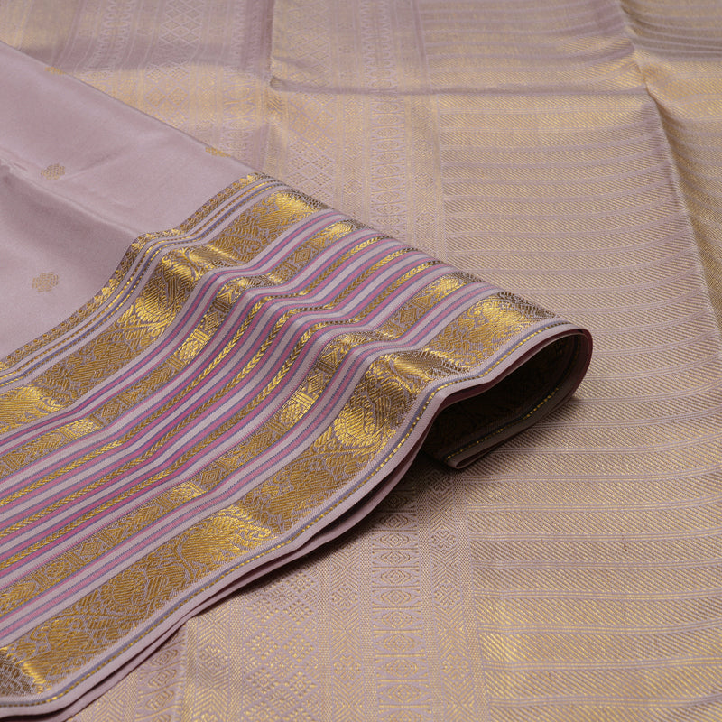 Hayagrivas Handloom Onion Pink Kanjivaram Silk Saree KBE1872L7-8