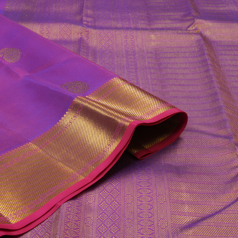 Hayagrivas Handloom Purple Kanjivaram Silk Saree KBE1872L8-6