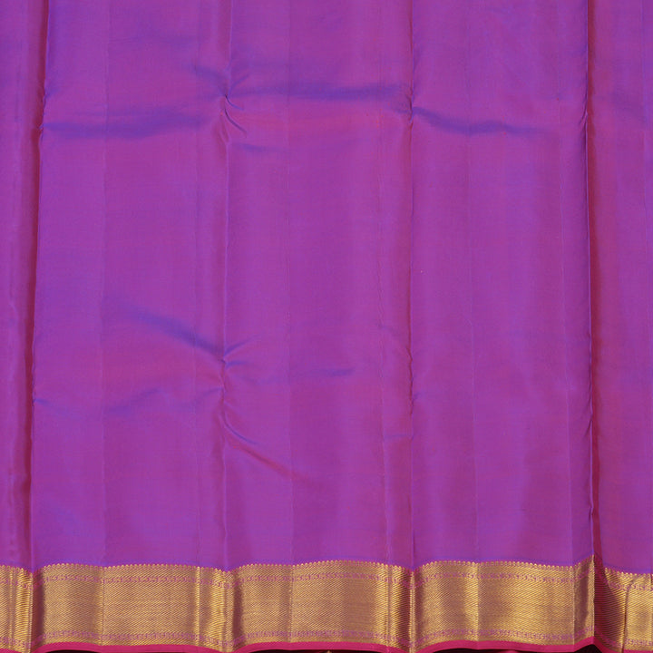 Hayagrivas Handloom Purple Kanjivaram Silk Saree KBE1872L8-6