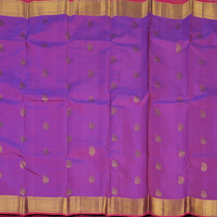 Hayagrivas Handloom Purple Kanjivaram Silk Saree KBE1872L8-6