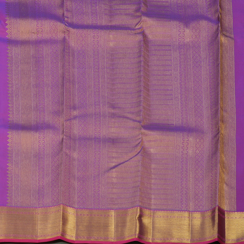 Hayagrivas Handloom Purple Kanjivaram Silk Saree KBE1872L8-6