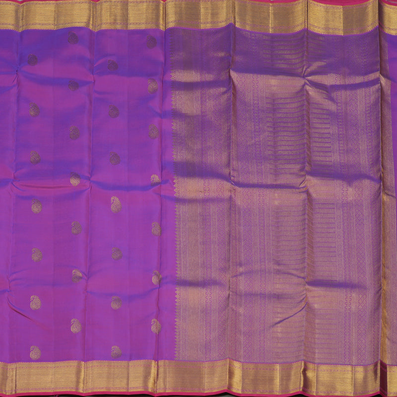 Hayagrivas Handloom Purple Kanjivaram Silk Saree KBE1872L8-6