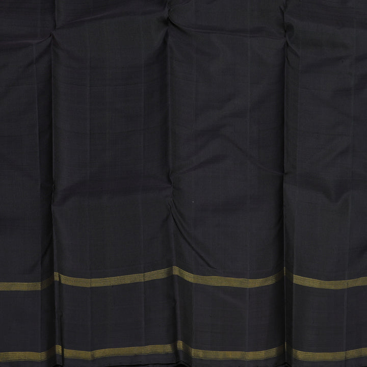 Hayagrivas Handloom Wheat Brown Kanjivaram Silk Saree with Deep Nagapazham border KBE1874L19-1