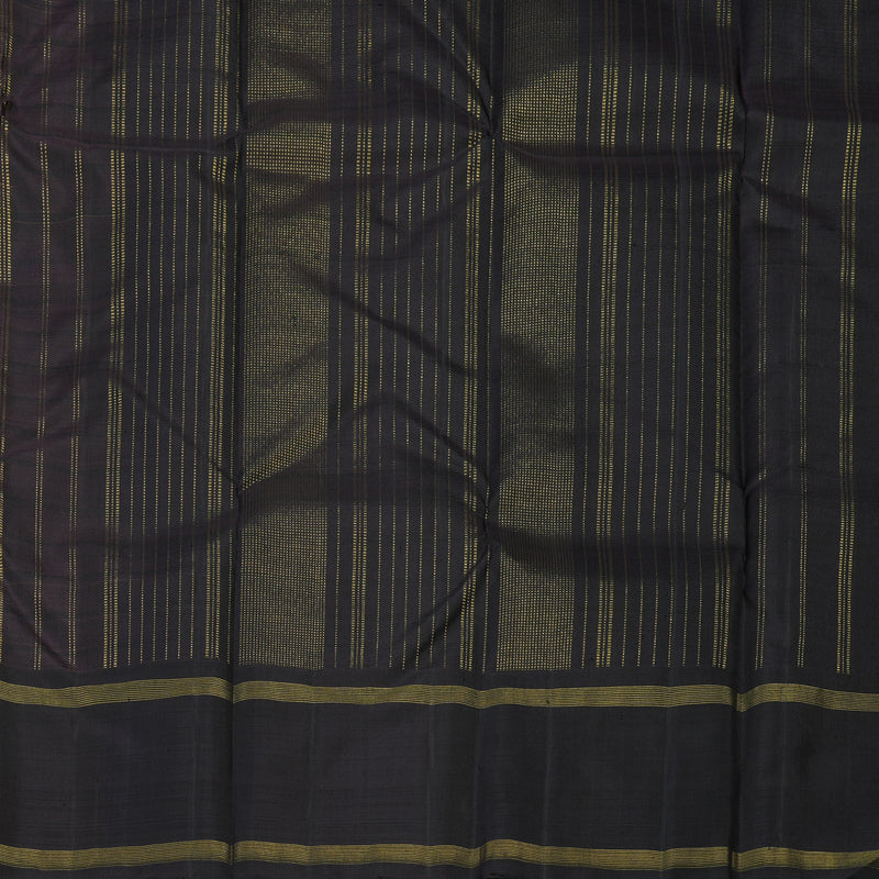 Hayagrivas Handloom Wheat Brown Kanjivaram Silk Saree with Deep Nagapazham border KBE1874L19-1