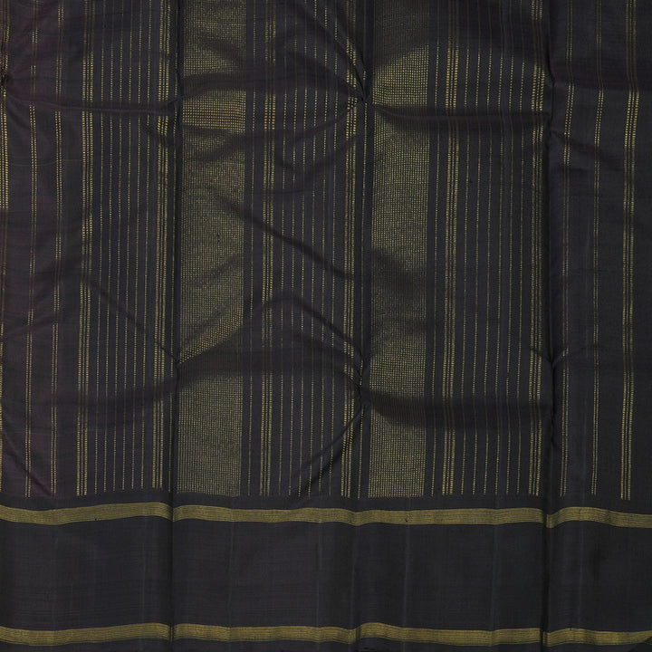 Hayagrivas Handloom Wheat Brown Kanjivaram Silk Saree with Deep Nagapazham border KBE1874L19-1