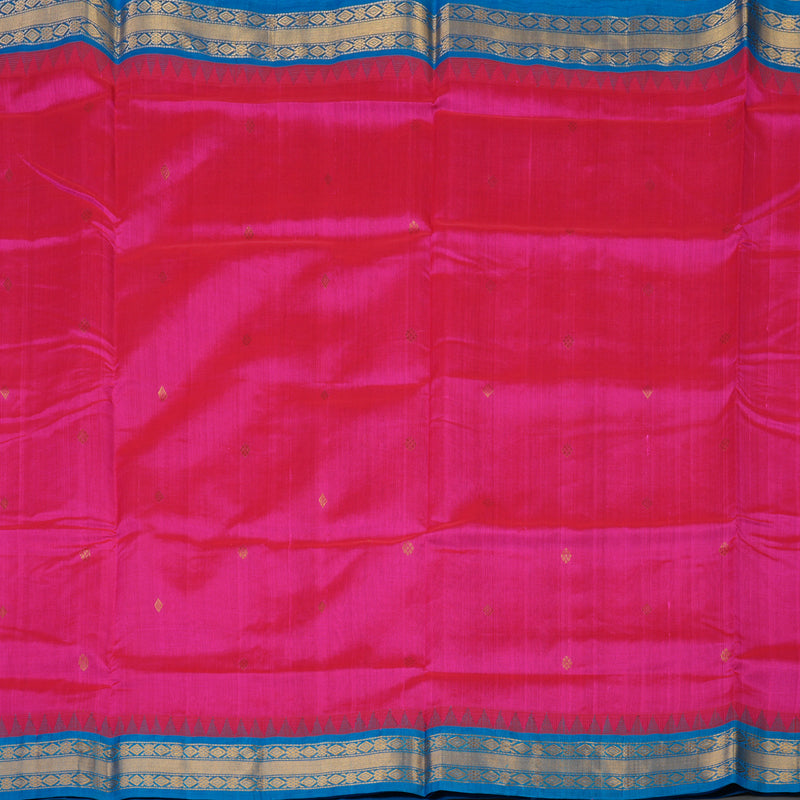 Hayagrivas Pink Pure Silk Cotton Saree KBE1875L10-7