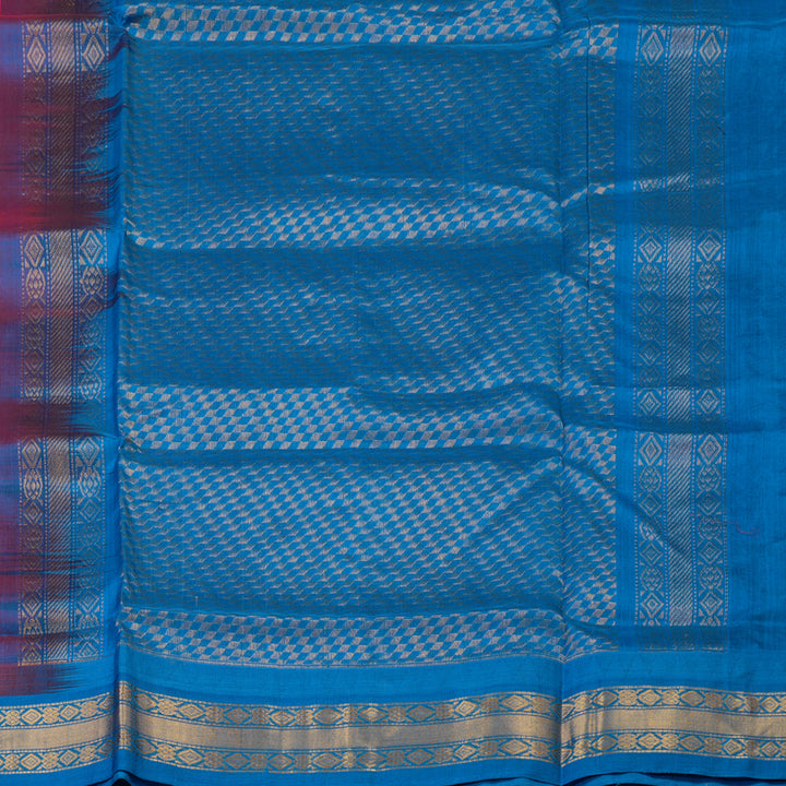 Hayagrivas Pink Pure Silk Cotton Saree KBE1875L10-7