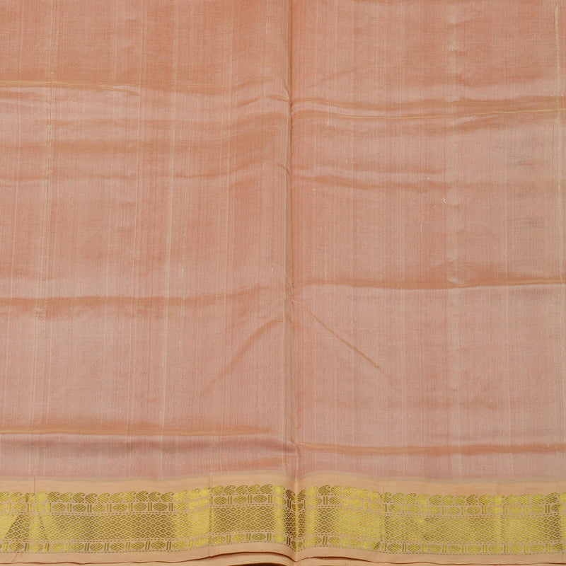 Hayagrivas Pink Pure Silk Cotton Saree with Sandal Border KBE1875L3-20