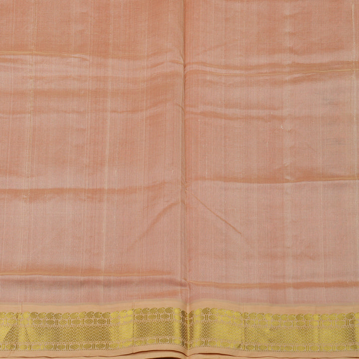 Hayagrivas Pink Pure Silk Cotton Saree with Sandal Border KBE1875L3-20