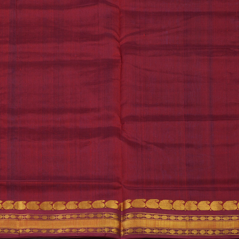 Hayagrivas Peacock Blue Pure Silk Cotton Saree KBE1875L3-6