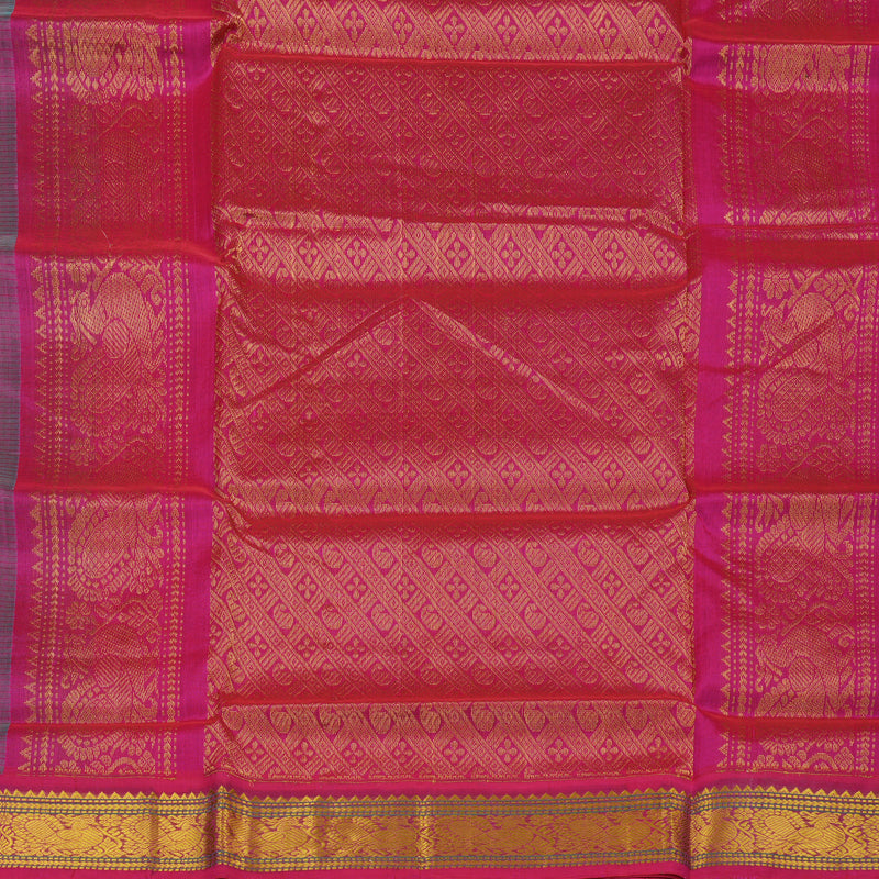 Hayagrivas Light Green Pure Silk Cotton Saree KBE1875L4-11