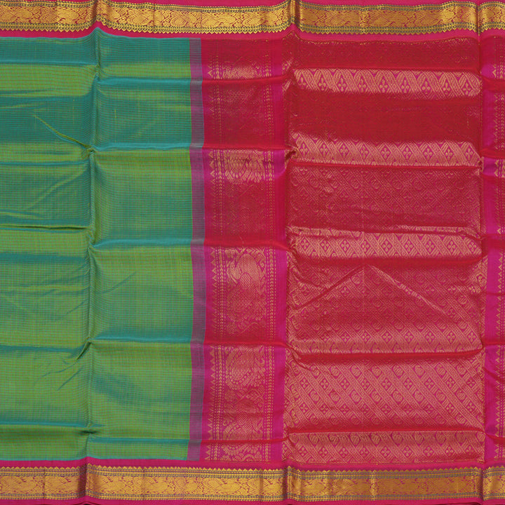 Hayagrivas Light Green Pure Silk Cotton Saree KBE1875L4-11