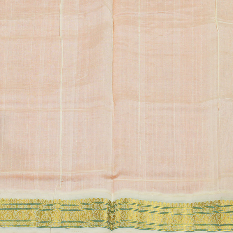Hayagrivas Orange Pure Silk Cotton Saree KBE1875L4-14