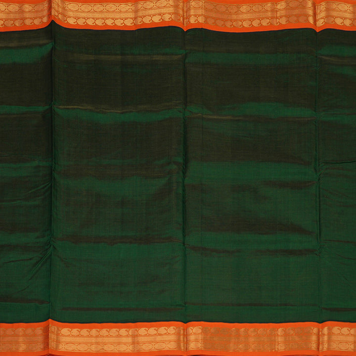 Hayagrivas Bottle Green Pure Silk Cotton Saree KBE1875L6-8