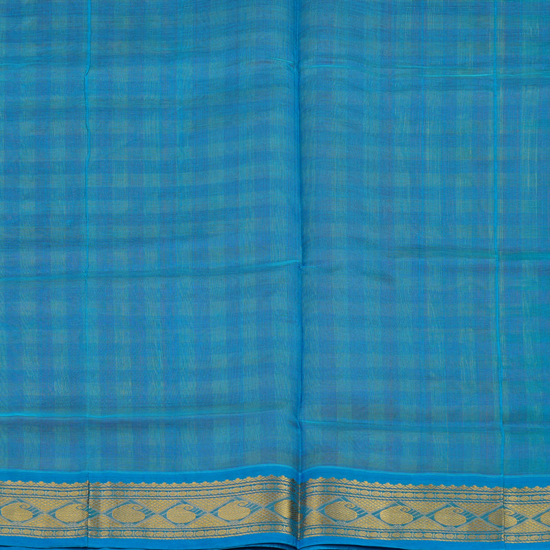 Hayagrivas Red & Orange Checks Pure Silk Cotton Saree KBE1875L7-9