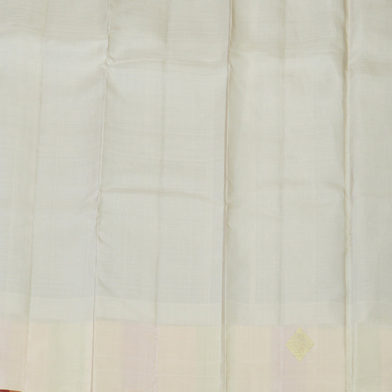 Hayagrivas Handloom Violet Kanjivaram Silk Saree with Multicolour Border KBE1879L2-2