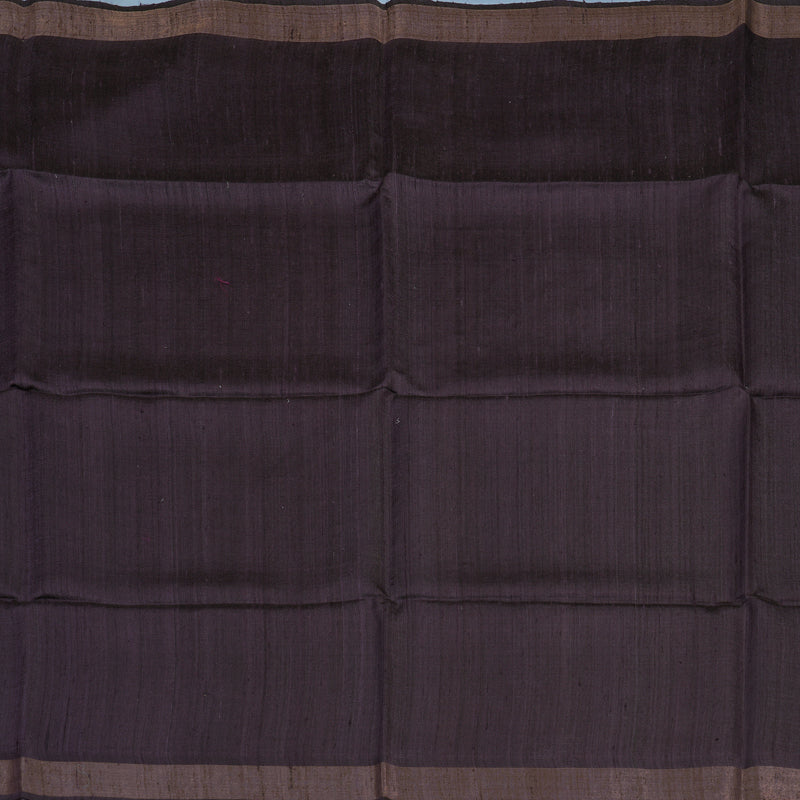 Hayagrivas Purple Pure Tussar Silk Saree KBE1881L1-10