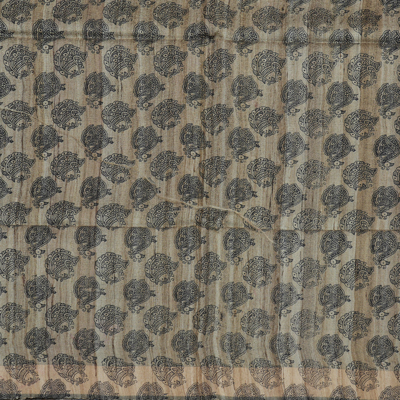 Hayagrivas Wine Magenta Pure Tussar Silk Saree KBE1881L1-6