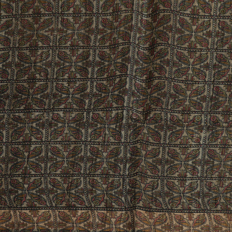 Hayagrivas Wine Pure Tussar Saree KBE1881L2-3