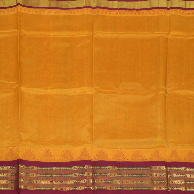 Hayagrivas Turmeric Yellow Pure Silk Cotton Saree KBE1884L1-6