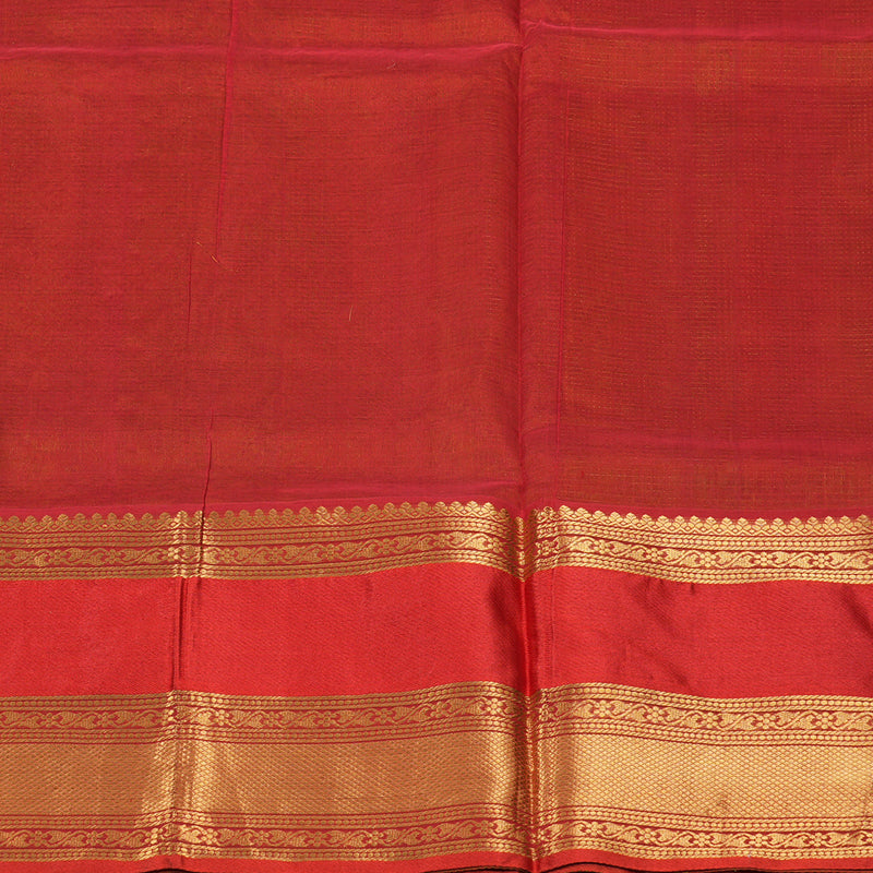 Hayagrivas Yellowish-Green Pure Silk Cotton Saree KBE1884L3-2