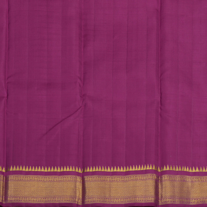 Hayagrivas Handloom Sky Blue Kanjivaram Silk Saree with Purple border KBE1888L10-1