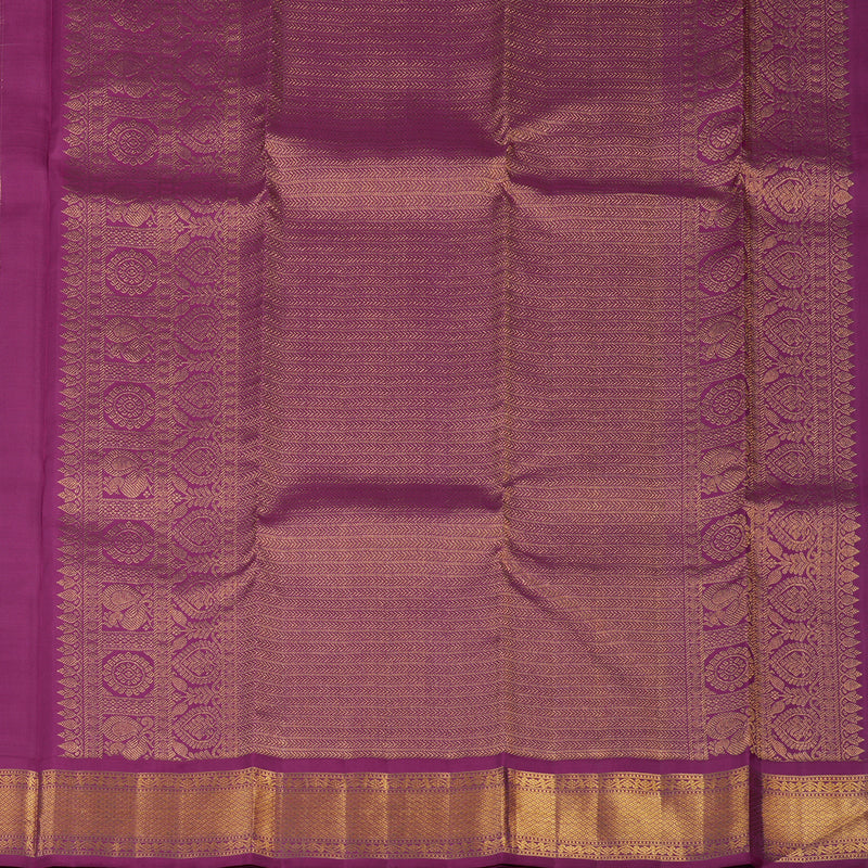 Hayagrivas Handloom Sky Blue Kanjivaram Silk Saree with Purple border KBE1888L10-1