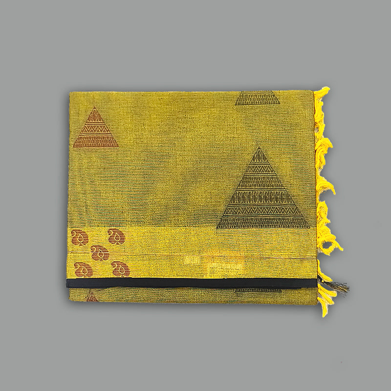 Hayagrivas Mehandi Green Pure Cotton Saree KBE1891L1-100