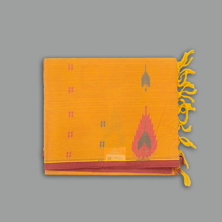Hayagrivas Khaki Brown Pure Cotton Saree KBE1891L1-62