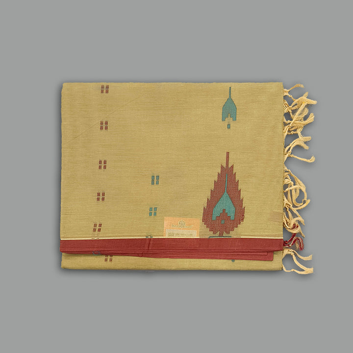 Hayagrivas Beige Pure Cotton Saree KBE1891L1-69