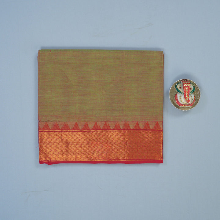 Hayagrivas Dual Tone (Lime Green & Red) Pure Chettinad Cotton Saree KBE1893L1-122