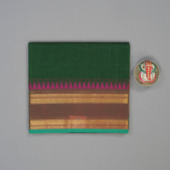 Hayagrivas Mehandi Green Handloom Chettinad Cotton Saree KBE1893L1-31