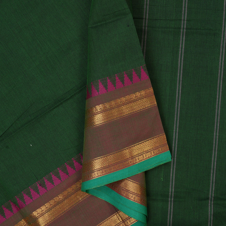 Hayagrivas Mehandi Green Handloom Chettinad Cotton Saree KBE1893L1-31