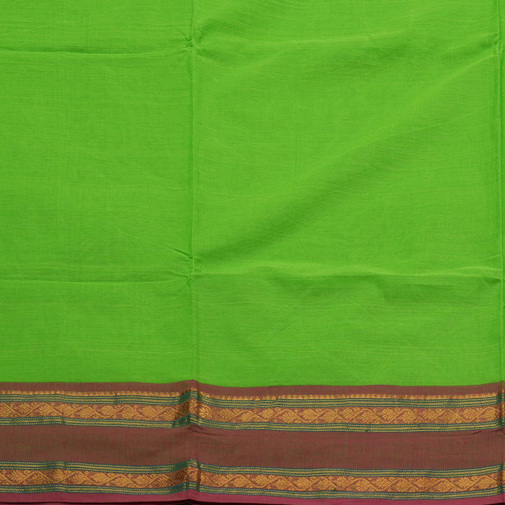 Hayagrivas Neon Green Handloom Chettinad Cotton Saree KBE1893L1-38