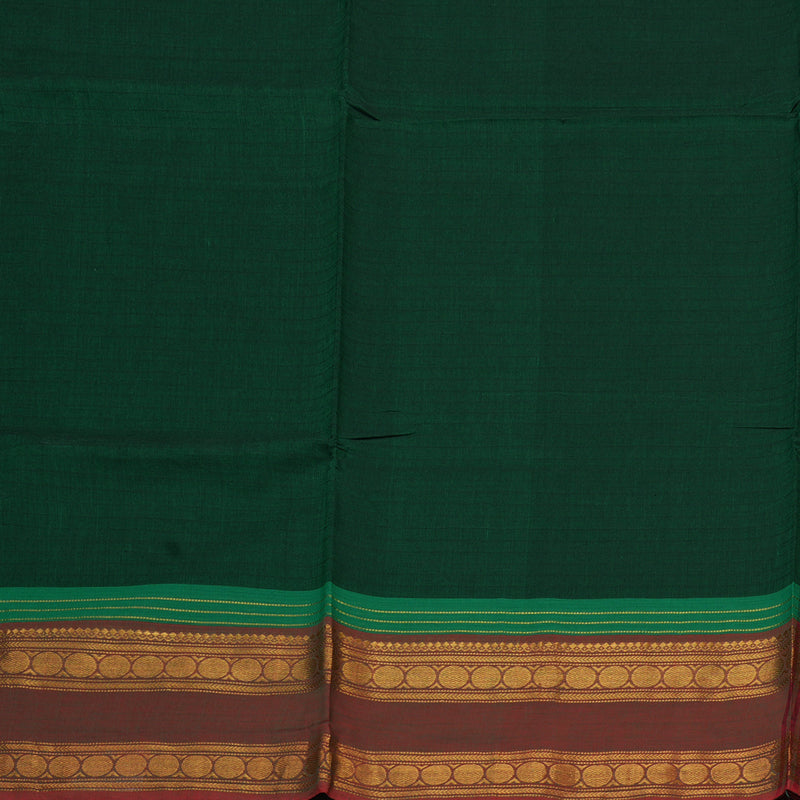 Hayagrivas Bottle Green Handloom Chettinad Cotton Saree KBE1893L1-41
