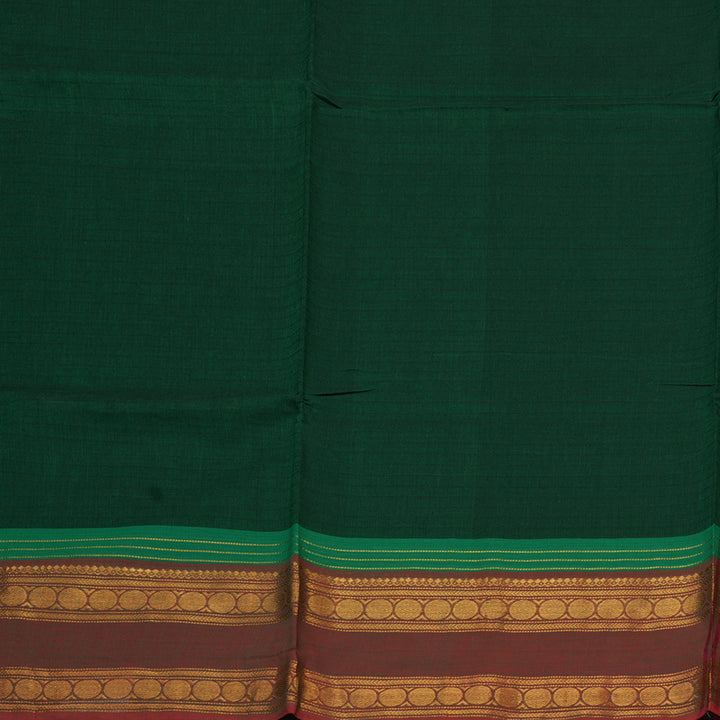 Hayagrivas Bottle Green Handloom Chettinad Cotton Saree KBE1893L1-41