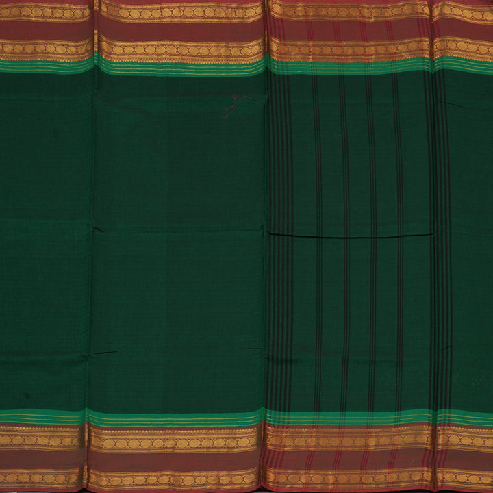 Hayagrivas Bottle Green Handloom Chettinad Cotton Saree KBE1893L1-41