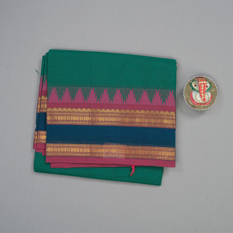 Hayagrivas Green Handloom Chettinad Cotton Saree KBE1893L1-51