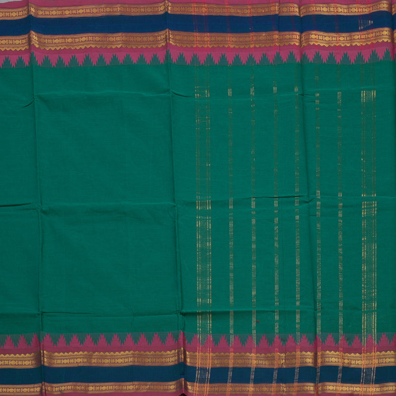 Hayagrivas Green Handloom Chettinad Cotton Saree KBE1893L1-51