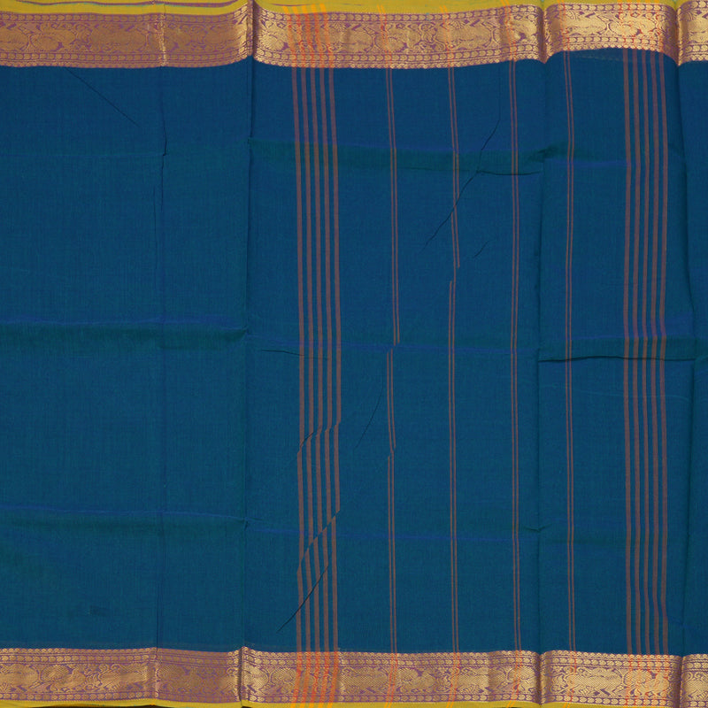 Hayagrivas Blue Handloom Chettinad Cotton Saree KBE1893L1-69