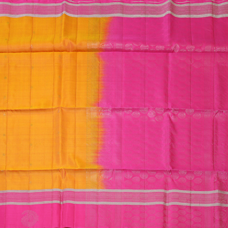 Hayagrivas Golden Orange Pure Soft Silk Saree KBE1895L1-9