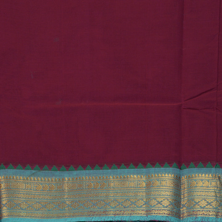 Hayagrivas Magenta Handloom Chettinad Cotton Saree KBE1896L1-30